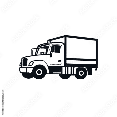 Silhouette of Pickup Truck 