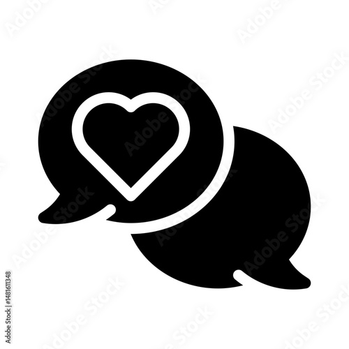 storytelling glyph icon