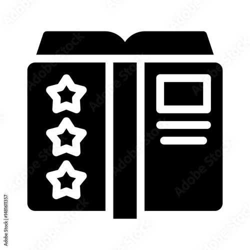 storytelling glyph icon