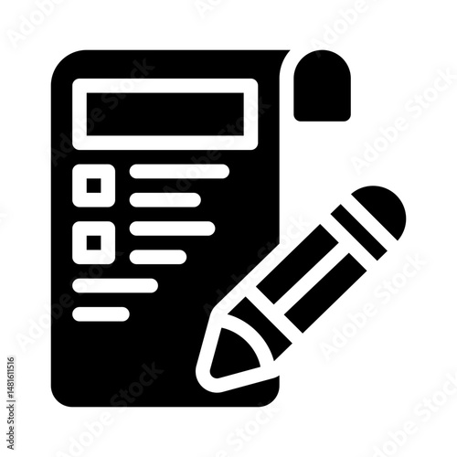 storytelling glyph icon