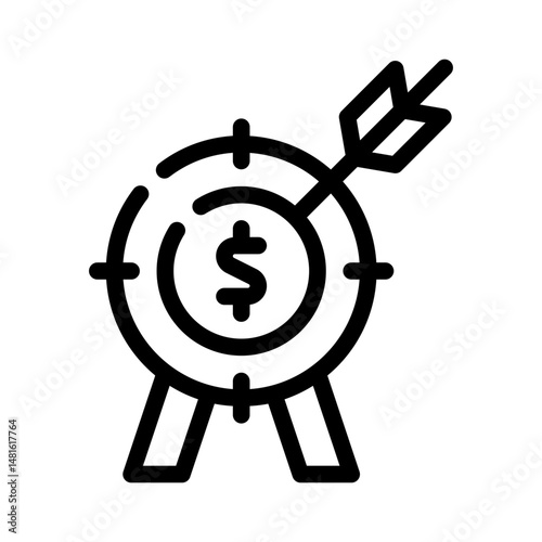 funding goal line icon