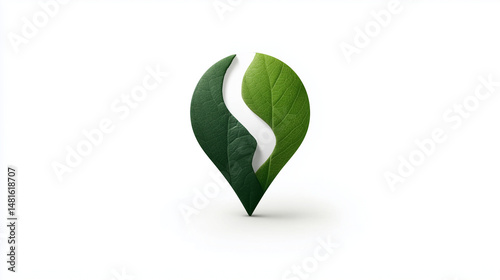 Green Leaf Shape: A minimal...