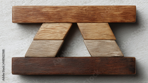 Wooden Tangram Table: A met...