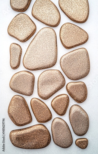 stones isolated on white background