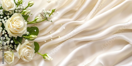 wedding rings on a white rose