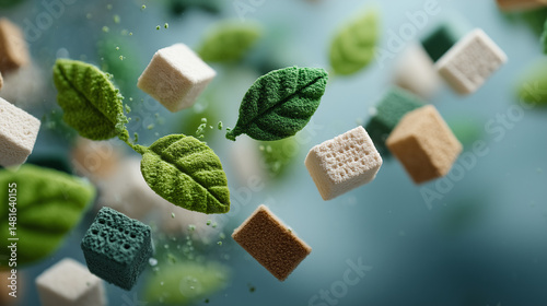 Floating Sugar Cubes and Mi...
