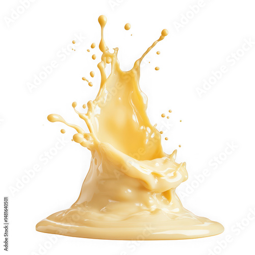 smooth and creamy fluid splash  