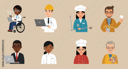people icon cartoon Illustrator Artwork