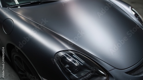 Matte Finish Car with PPF Protection in Studio Setting