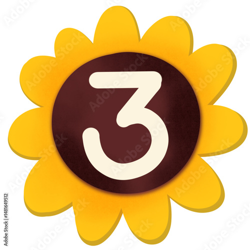 Number sunflower 