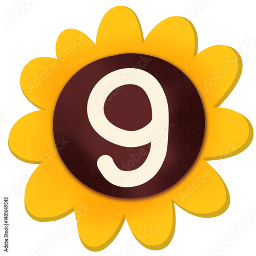 Number sunflower 