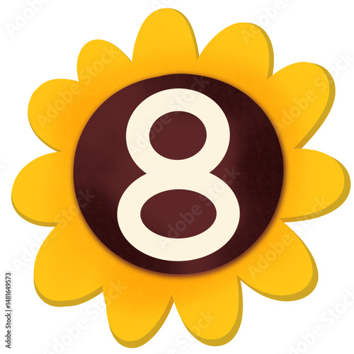 Number sunflower 