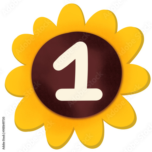 Number sunflower 