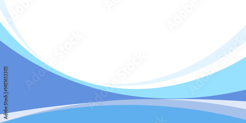 Horizontal abstract blue background for business presentation