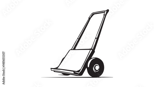 Hand Truck (Dolly) line art 