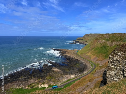 Wallpaper Mural The Giant's Causeway, a UNESCO World Heritage Site on Northern Ireland's Antrim Coast, features 40,000 interlocking basalt columns formed by volcanic activity. Its hexagonal stones and coastal beauty  Torontodigital.ca