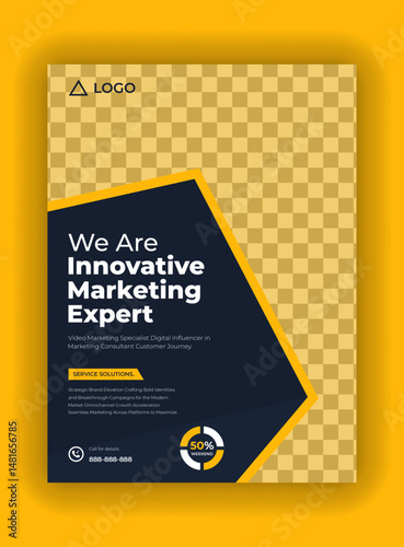 modern business flyer grow your career, Corporate business flyer template design business flayer design Marketing