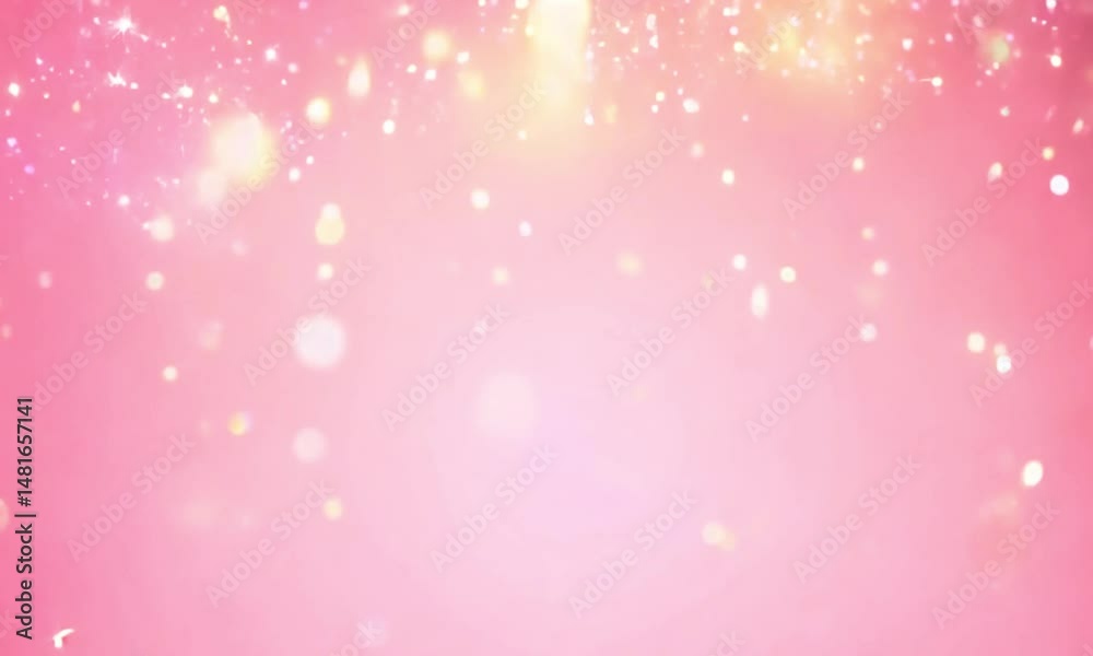 Soft Pink Bokeh Light Background – Glitter Sparkle Abstract Wallpaper. 