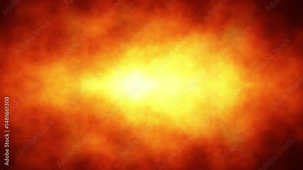 Seamless artistic copy space fireball flames loop animation background.