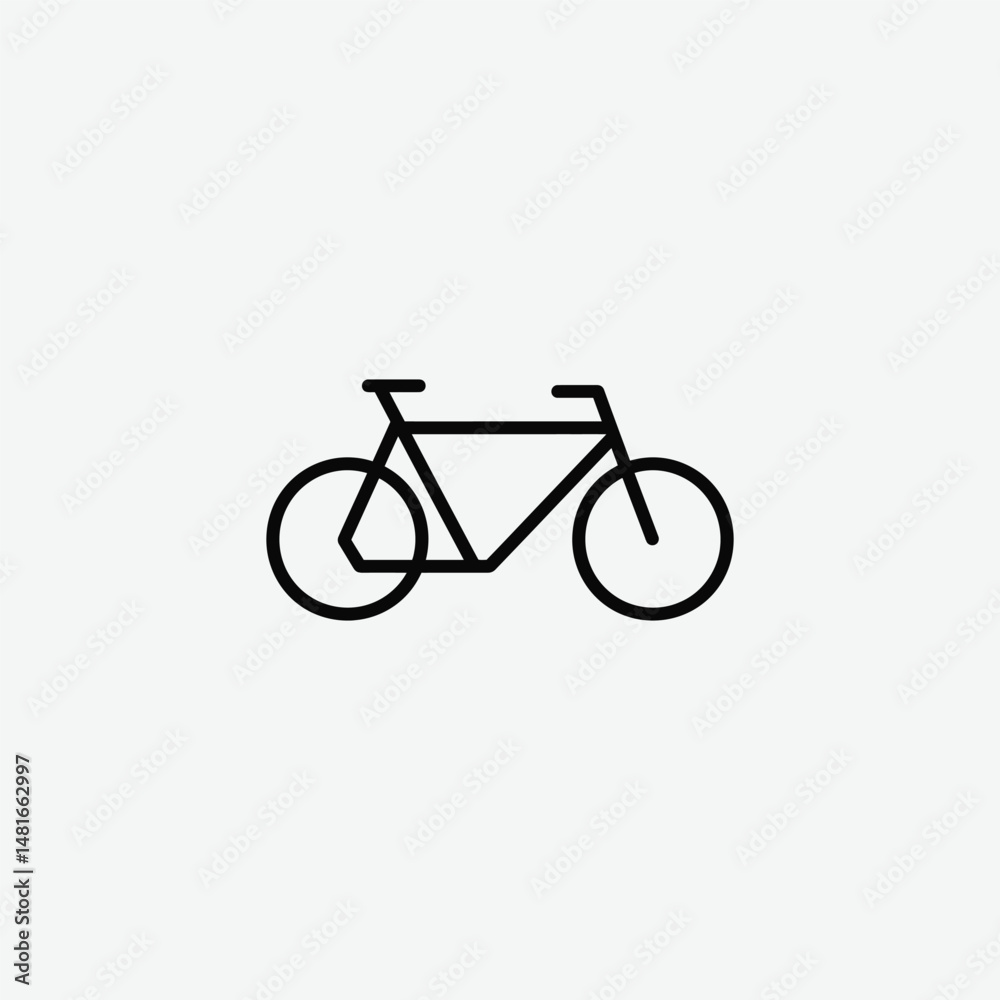 Fototapeta premium Bicycle Vector Silhouette - High-Quality Bike Graphics for Your Designs