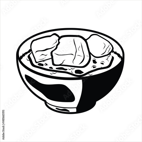 Braised Pork Silhouette Icons