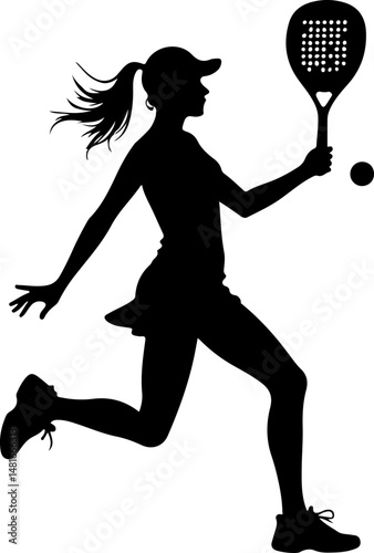 Tennis Serve Silhouette vector