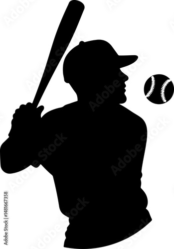 Tennis Serve Silhouette vector