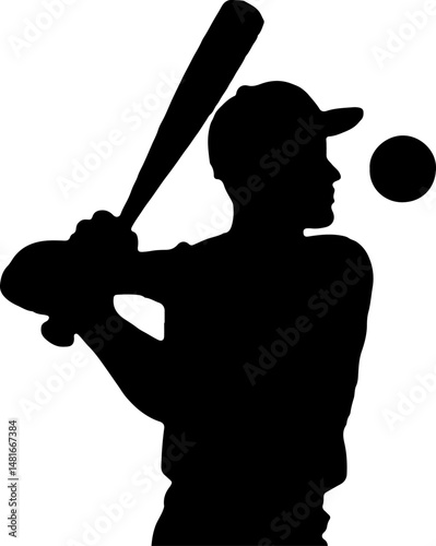 Tennis Serve Silhouette vector