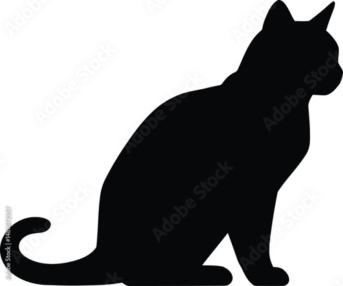 Minimalist Cat Silhouette