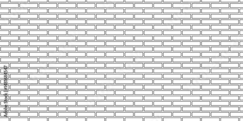 Pavement close up seamless mosaic stone concrete wall surface tiles. subway vector block rock white brick wall texture background.	