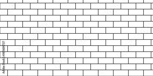 Pavement close up seamless mosaic stone concrete wall surface tiles. subway vector block rock white brick wall texture background.	