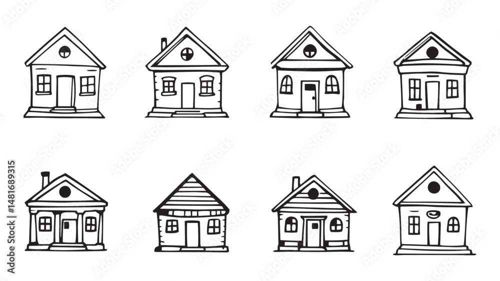 Fototapeta premium Bank line art