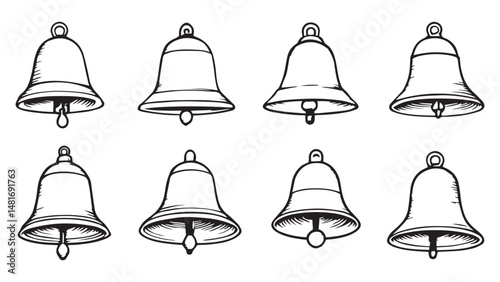 Bell line art