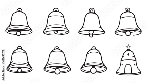 Bell line art
