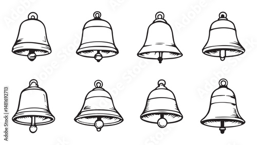 Bell line art