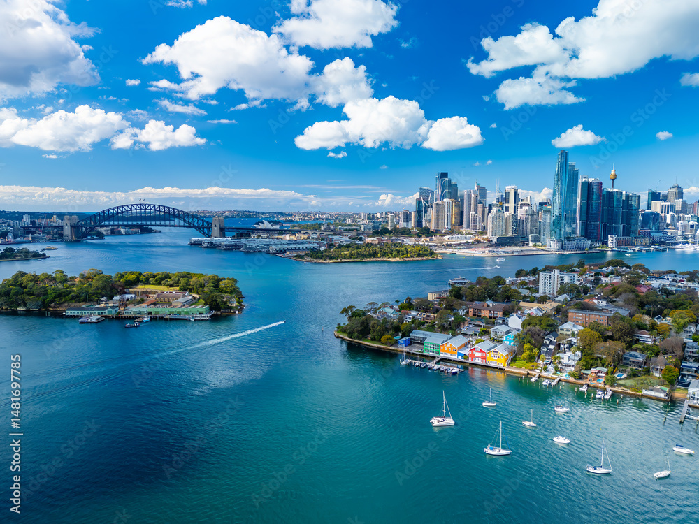 Fototapeta premium Aerial view of Sydney in Australia in daytime