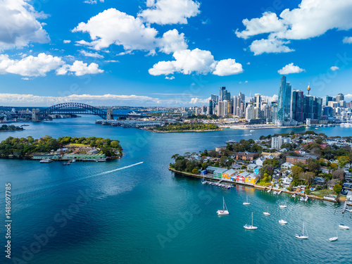 Aerial view of Sydney in Australia in daytime