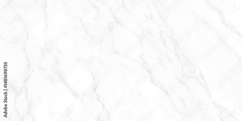 Obraz premium Elegant White Marble Texture with Subtle Grey Veining and Delicate Star Design Elements Perfect for Backgrounds