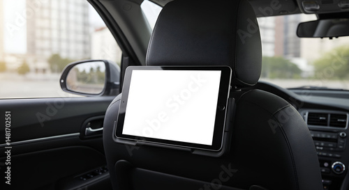 Car Back Seat Tablet Holder with Blank Screen