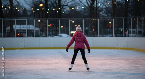 Photo: Girl Ice Skating at ...