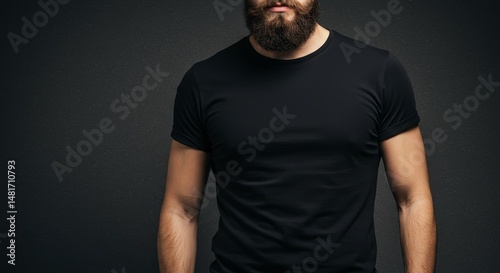 Photo Cropped Man In Black ...
