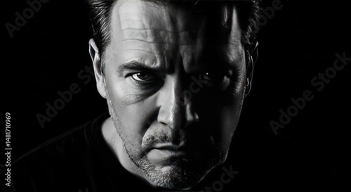 Photo Dramatic Black and Wh...