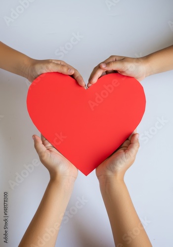 Photo Four Hands Holding A ...