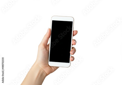 Photo Hand Holding White Sm...