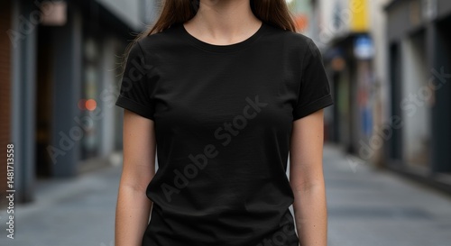 Photo Mockup Woman in Black...