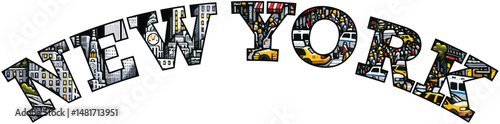 New York City Vector Art Unique T-Shirt Design