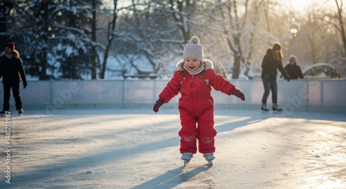 Photo of a Child in Red Ice...