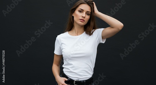 Photo of a Young Woman in a...