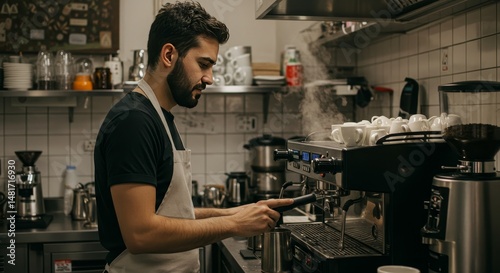 Photo of Barista Brewing Es...