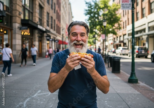 Photo of Bearded Man Enjoyi...